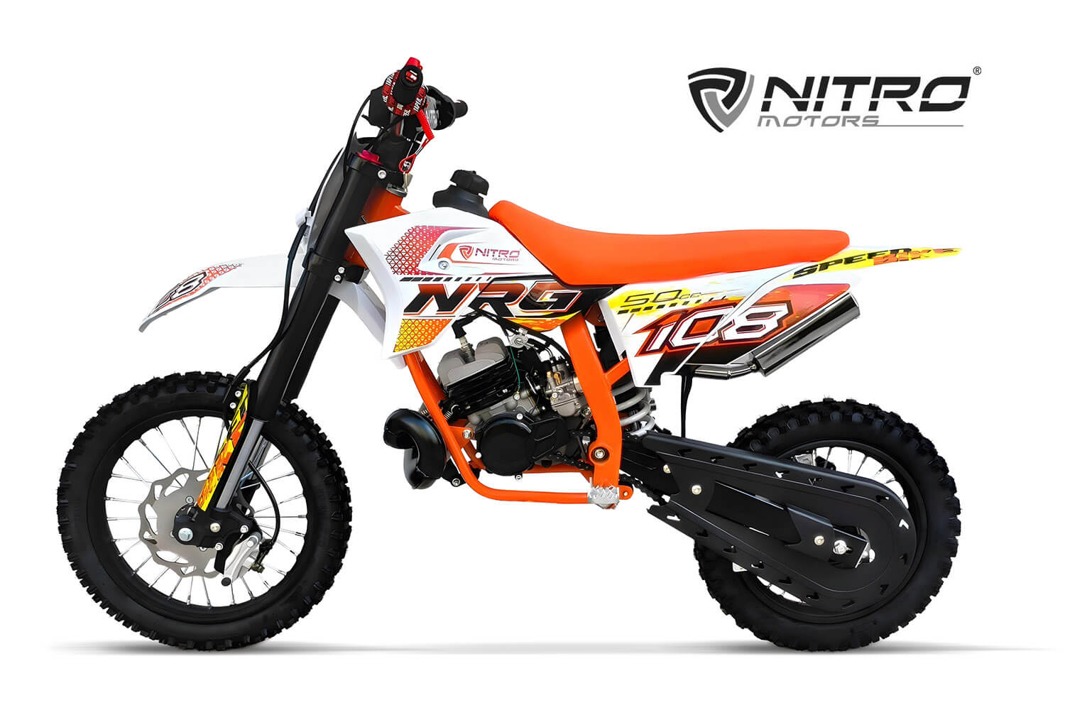 NRG50 RS 50cc Dirt Bike Motorbike Motocross 9HP KTM Replica 14/12" Kick Start